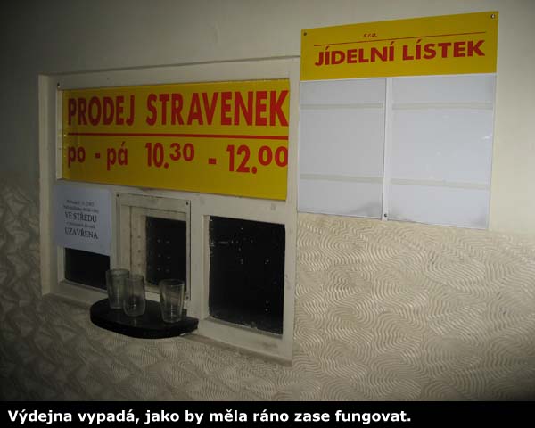 Výdejna stravy.