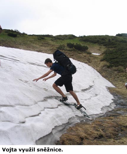 Vojta a sněžnice.