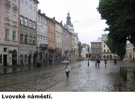 Náměstí ve Lvově.