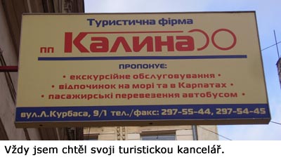 Cestovní kancelář Kalina.