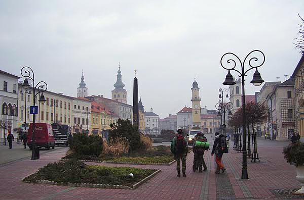 Kalné ráno v Banské Bystrici.