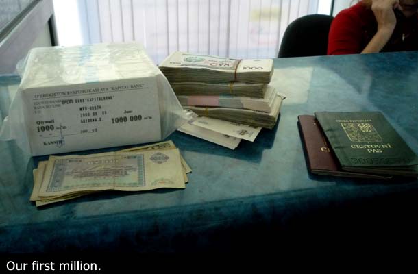 Náš první milion.