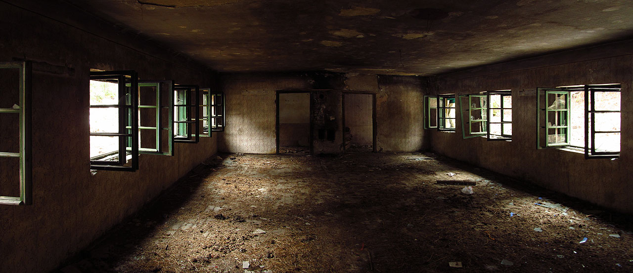 Dřevorubecká ubytovna.