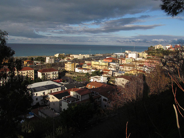 Pobřeží Tyrhénského moře.