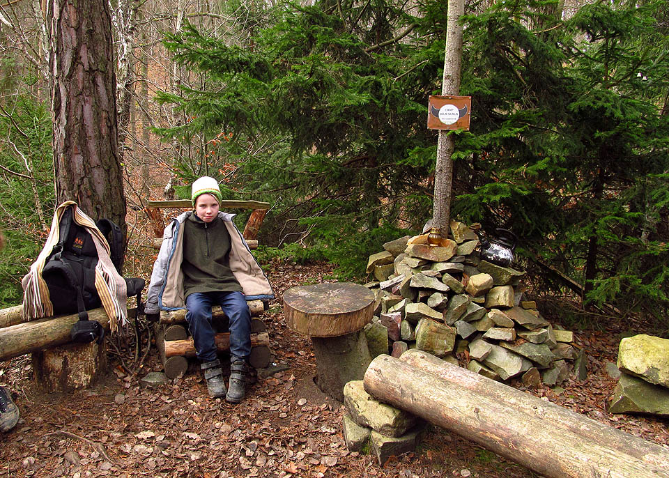 Šerif Vítek na campu Bílá skála.