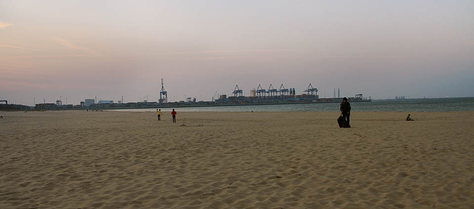 Podruhé u moře za konečnou tramvaje Stogi.