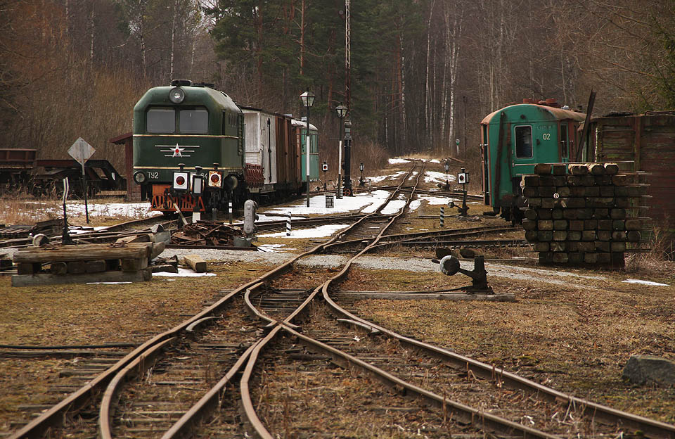 <a href="/Tema/Rašelinová dráha v Lavassaare">Železniční muzeum v Lavassaare</a> patří k nejpůsobivějším úzkokolejným skanzenům na světě.