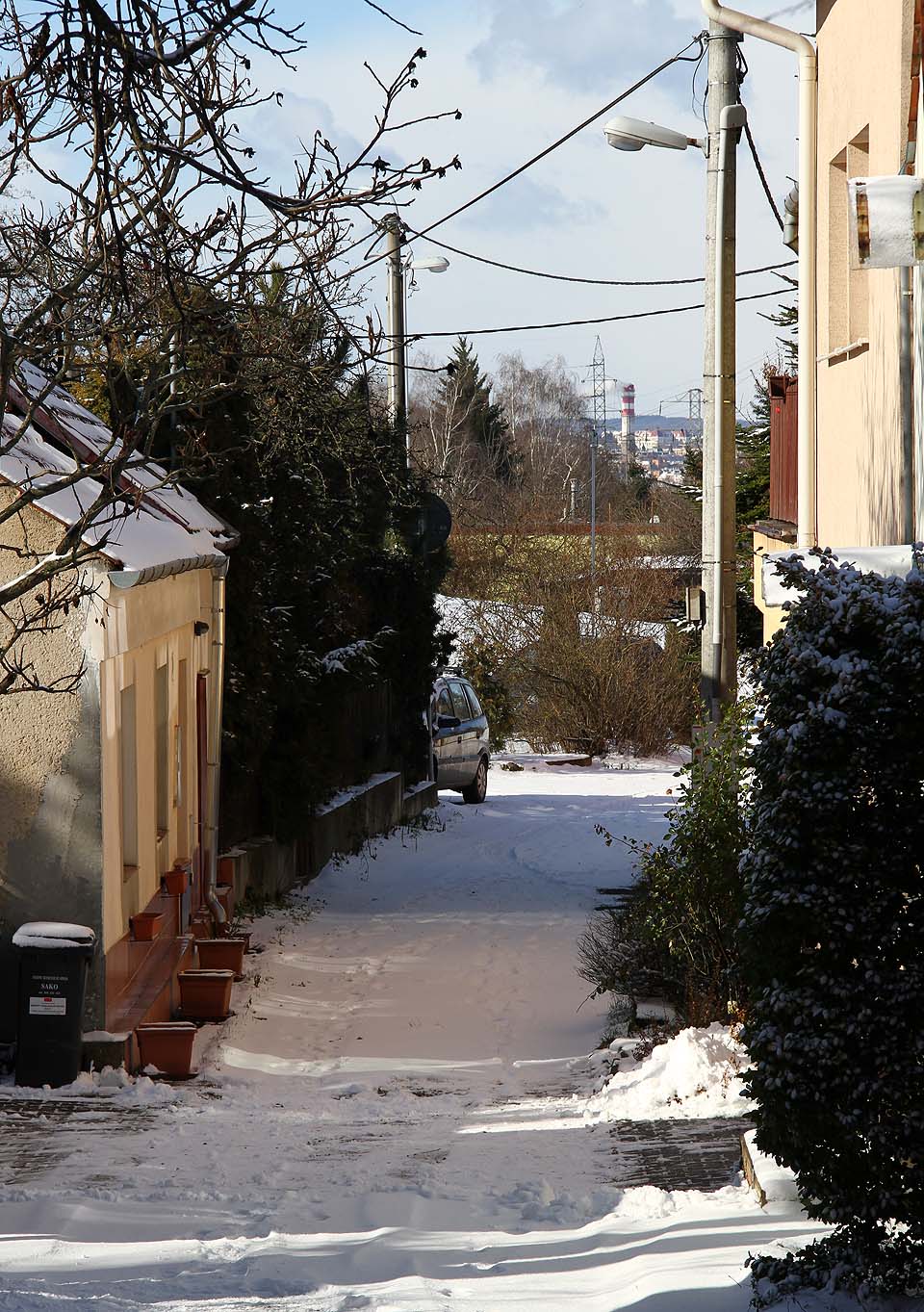 Pohled na západ k <a href=/Tema/Spalovna%20Brno>brněnské spalovně</a>.