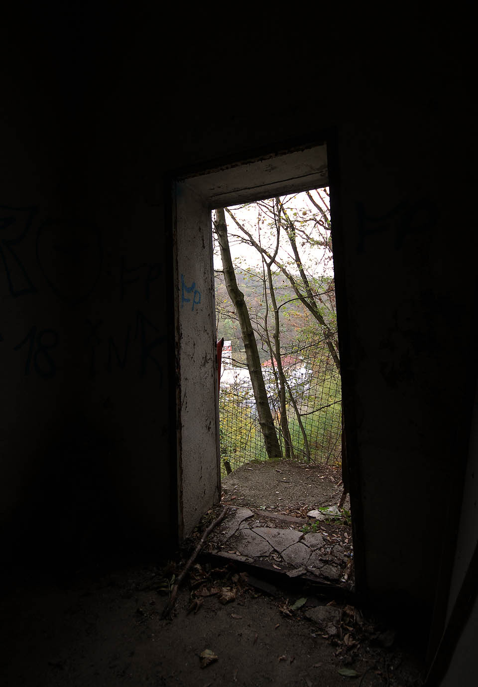 Výhled z šoupátkové komory připomíná obraz ze vstupu do Samuelovy sluje.