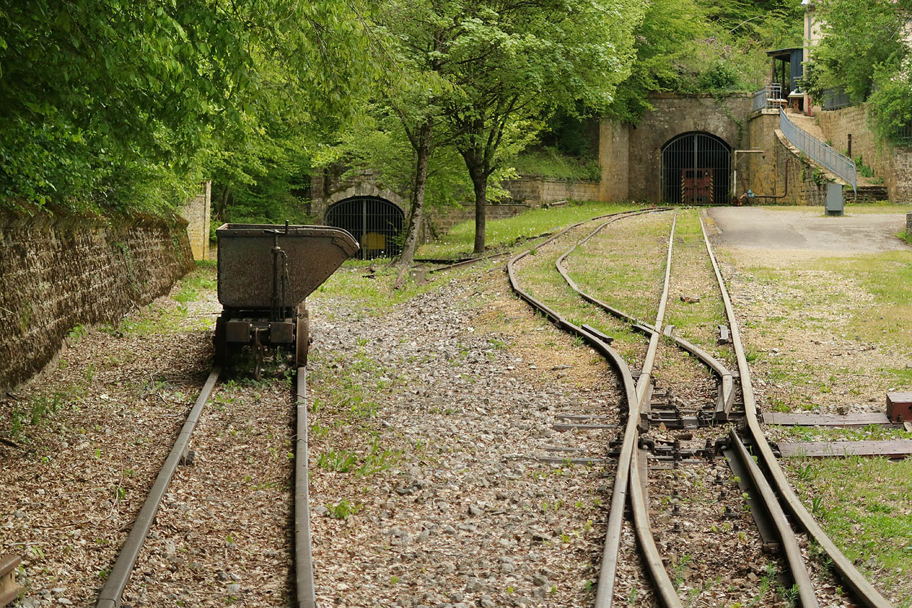 Důlní drážka ve Fond-de-Gras