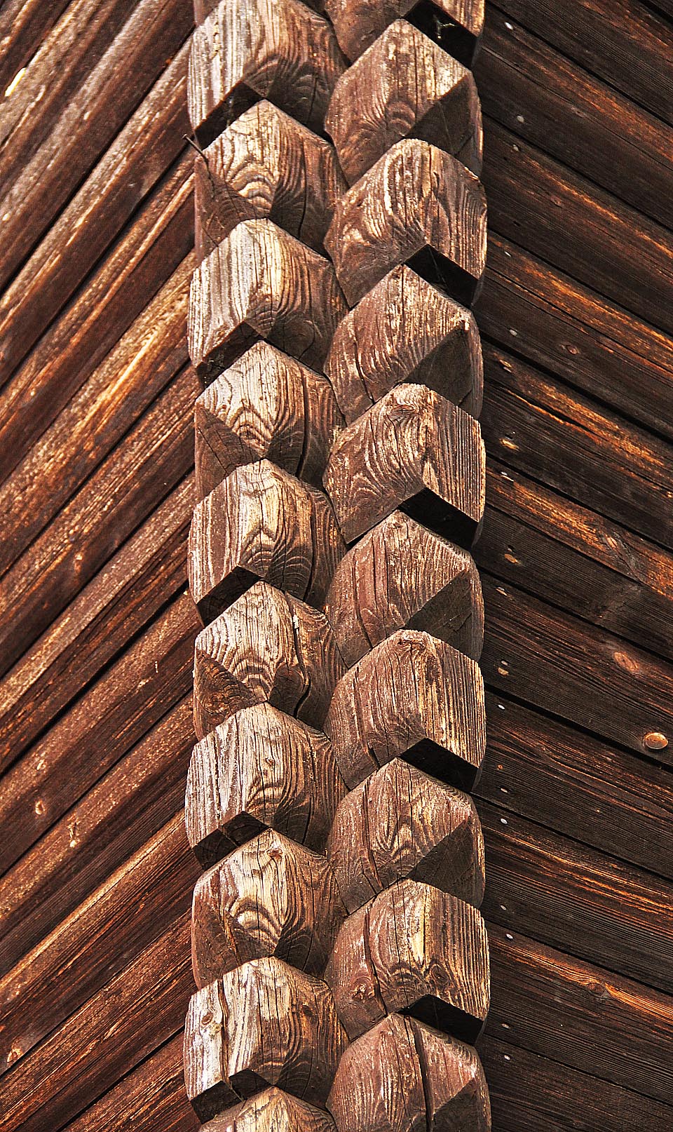 Část staveb je opravdu pocitvě roubená. Kvalitní, přesně stesané trámky, tu vydržely víc než sto let. Jaký bude asi jejich osud?