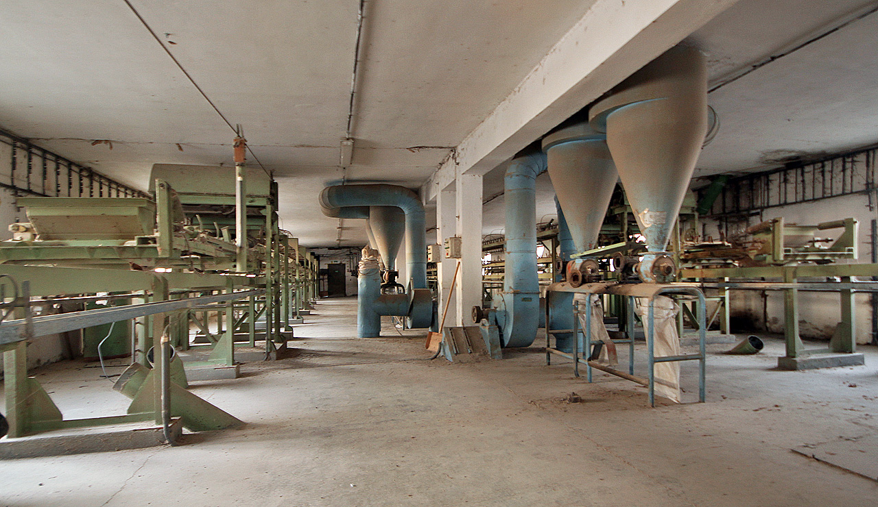 Místnost nad 24 nádržemi hlavního sila ukrývá zařízení pro dopravu surovin a krmiv. Prostorný sál je asi nejvyšší místností ve Vyškově, z oken se naskýtá krásný výhled a hnízdí tu jak holubi, tak dravci, kteří se jimi živí.