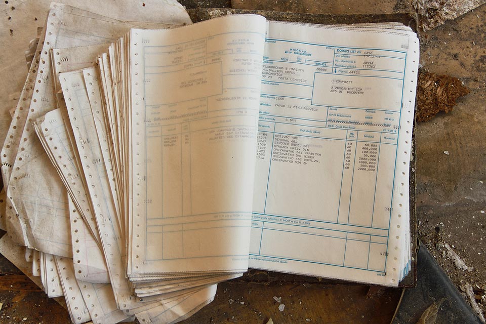 …modernější evidence vedená na počítači…