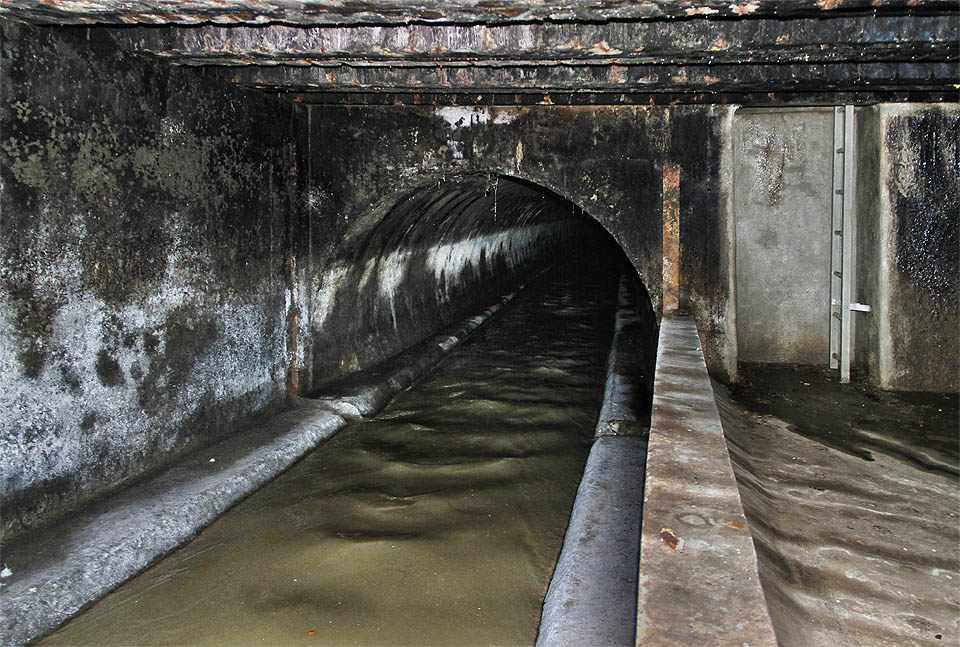 Rychlý proud kmenové stoky B odnáší vzpomínky na včerejší večeři a dnešní snídani, vodu z brambor i od holení, zbytky z kuchyní a ordinací, jakož i všechny hygienické hříchy čtvrtiny Brna do temného chřtánu tunelu směrem ke Komárovu. Kanalizace je poezie hodně drsného druhu.