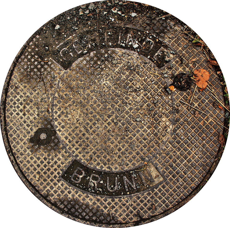 Kéž by všechny věci byly tak trvanlivé jako jsou kanalizační poklopy Velkého Brna. Krásné ocelové odlitky s nápisem Gemeinde Brünn nás všechny jistě přežijí. Loučíme se pohledem na jeden netypický, obzvláště velký, který uzavírá vchod do šachty vedoucí z komory zpátky na povrch zemský.