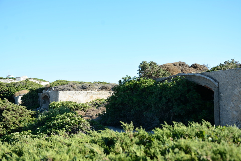 Ráda bych si zdejší areál prošla s někým, kdo se vyzná ve „vojenských věcech“ a zajímá se o válku, snad by mi vysvětlil, k čemu sloužily tyhle mělké výklenky.