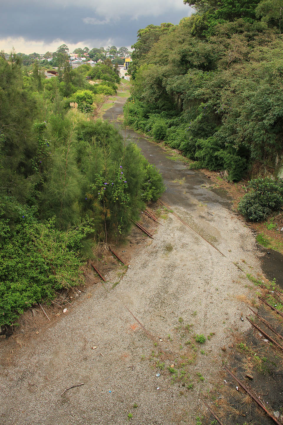 Severní zhlaví stanice Rozelle Yard.