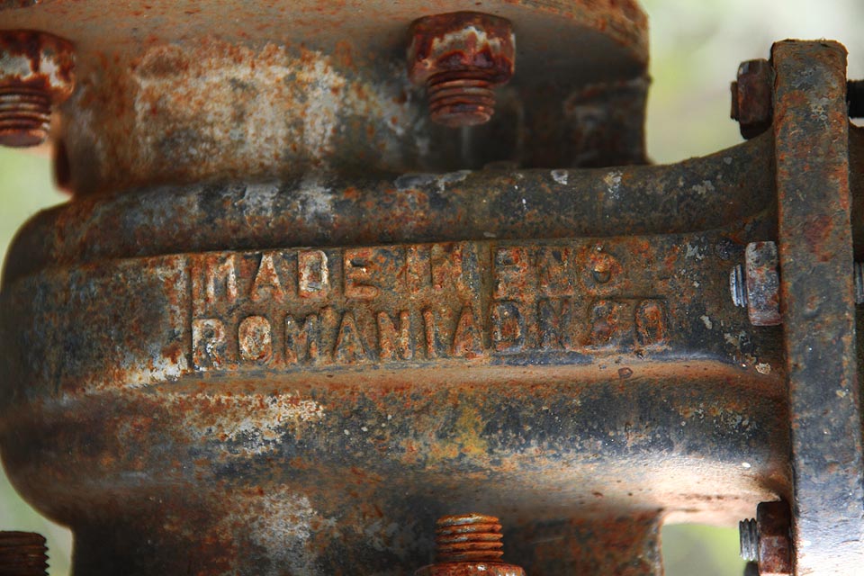 Zajímavým objevem je ventil DN 80 rumunské provenience.