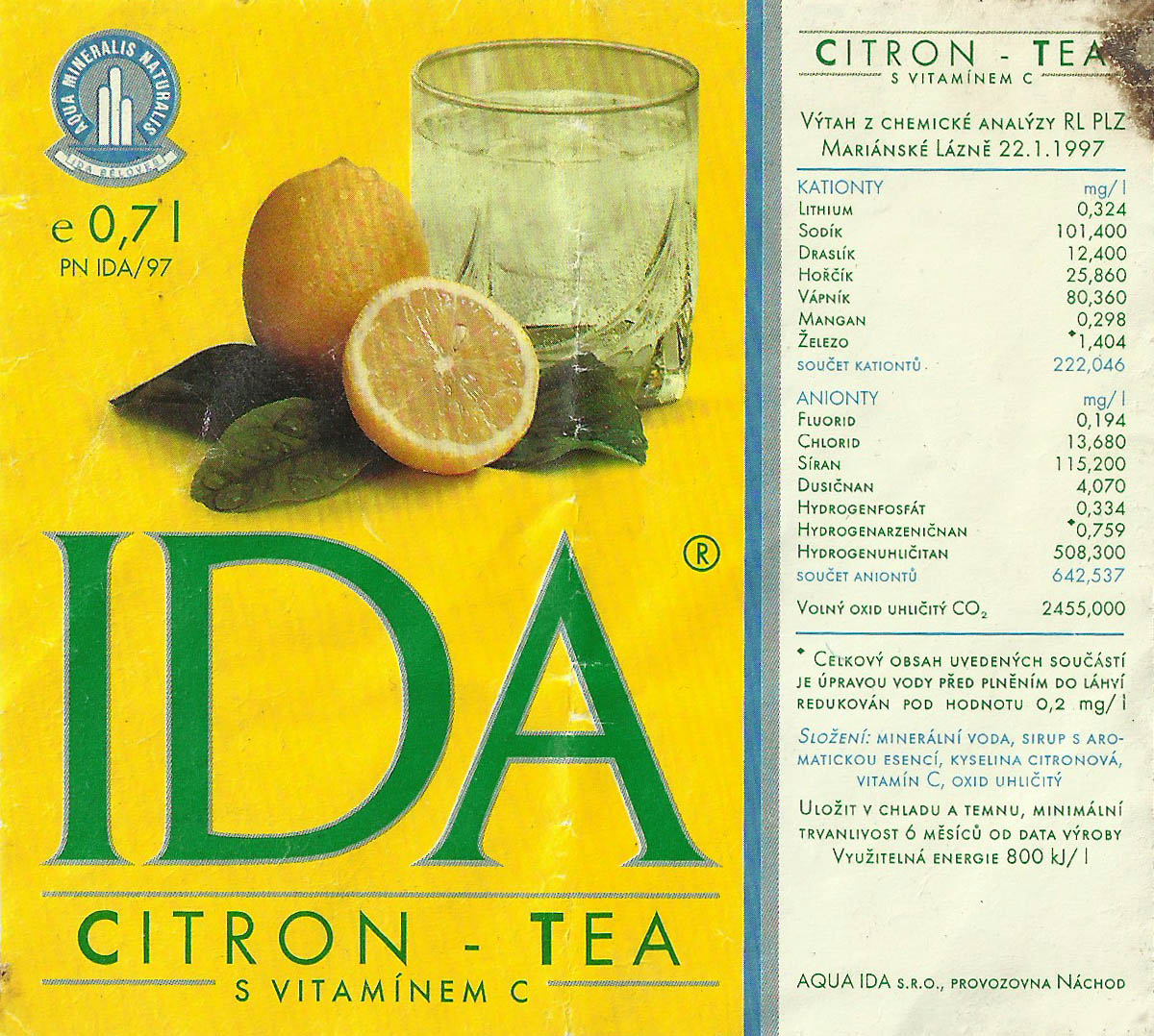 Stáčírna minerálky Ida