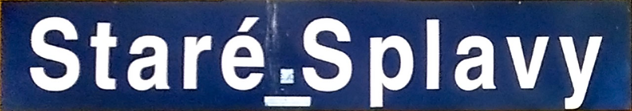 Železniční zastávka Staré Splavy.