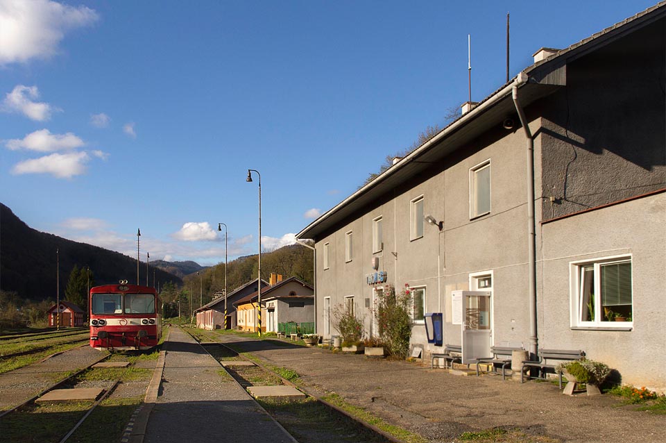 Železniční stanice Tisovec.