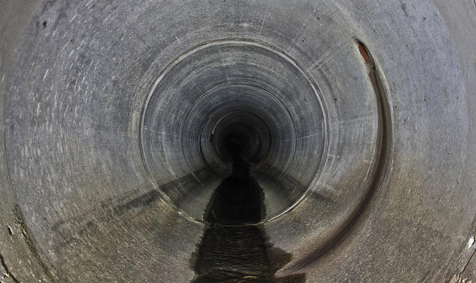 V dešťové kanalizaci, do které nevtékají splašky, je vlastně docela čisto.