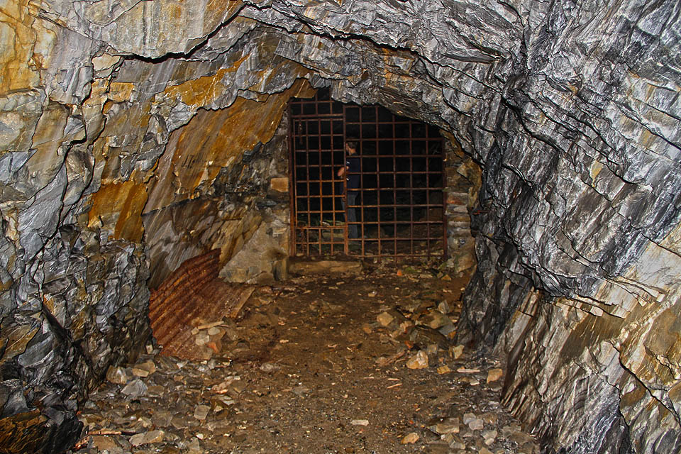 Mříž chrání netopýry, kteří v tunelu žijí. Na požádání však lze domluvit prohlídku.