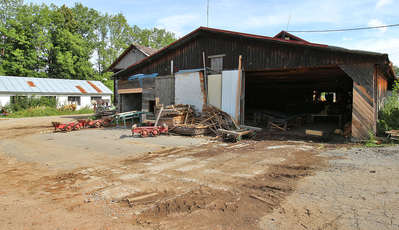 Drážka na pile v Polné