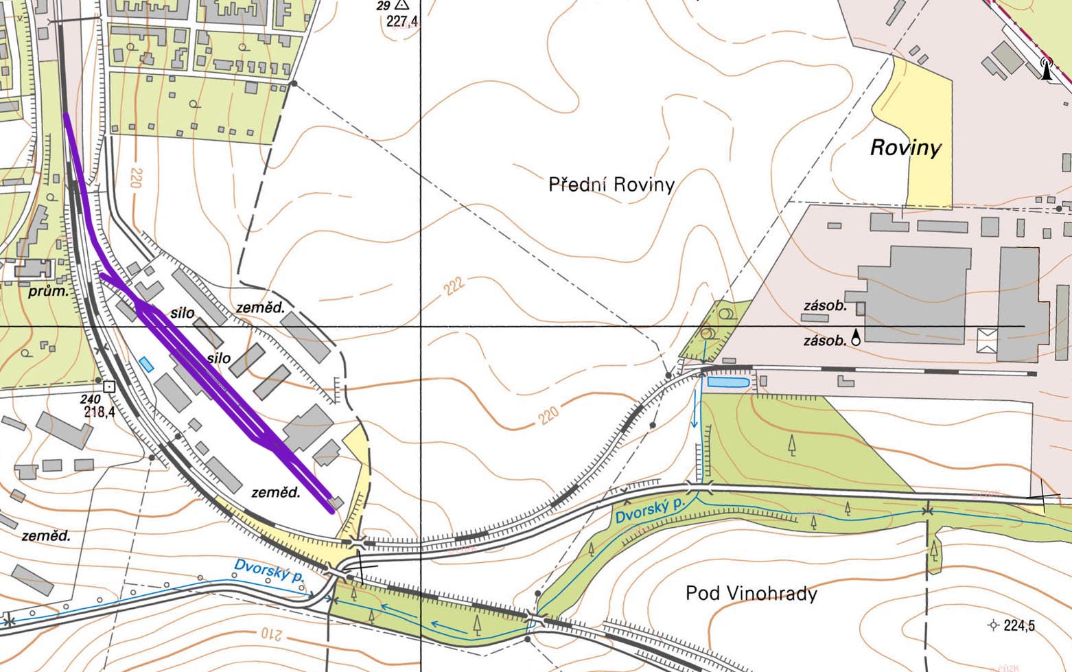 Vlečka Brno-Chrlice - silo