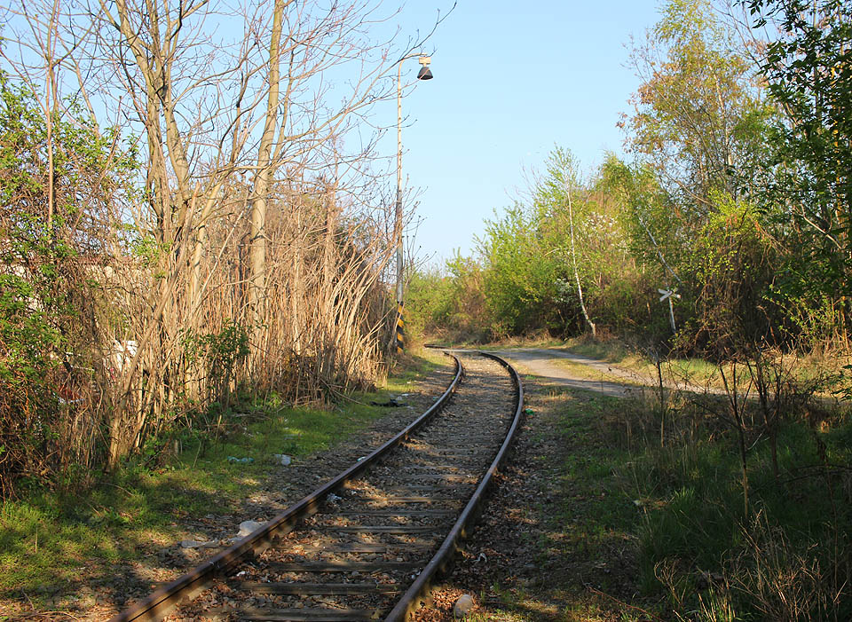 Při procházce po vlečce tady člověk snadno zapomene, že se nachází kilometr od rušného centra města -a to je dobře.