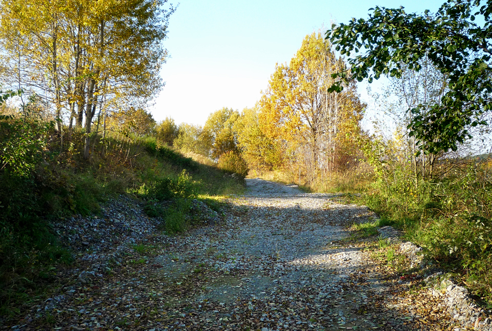 Čerstvě vytrhaná vlečka v úseku od nádraží k <a href="/Tema/Muna Mikulovice">Muně</a>.