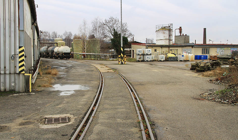 II. větev vlečky do chemičky VIA-REK v Rájci-Jestřebí. II. větev vlečky do chemičky VIA-REK v Rájci-Jestřebí.