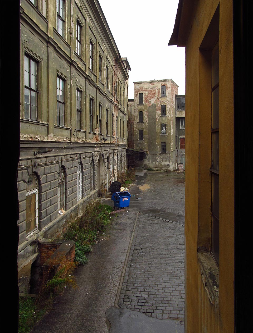 Pohled na Bochnerův palác z vnitřní strany.