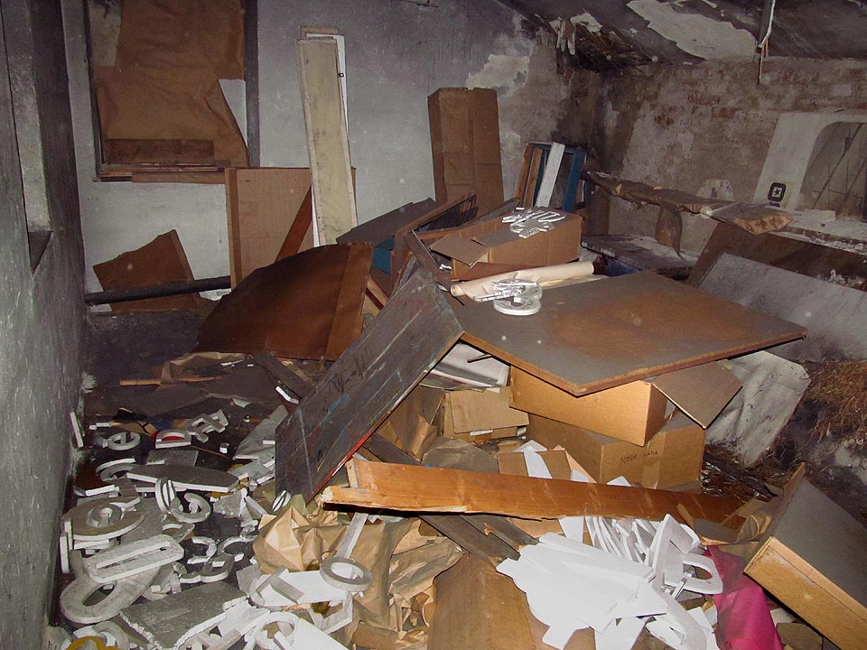 Místnost nástěnkářů a jejich vydatného pomocníka - polystyrenu.