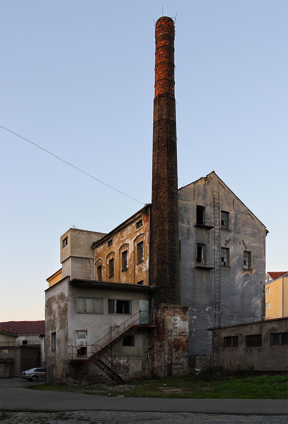 Totéž místo za jasného počasí.