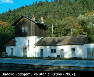 Vodojem ve Křtinách.